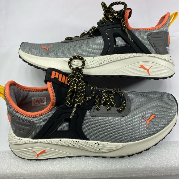 PUMA Athletic Shoes color:Gray Orange
 Men’s size: 10.5 main image 14